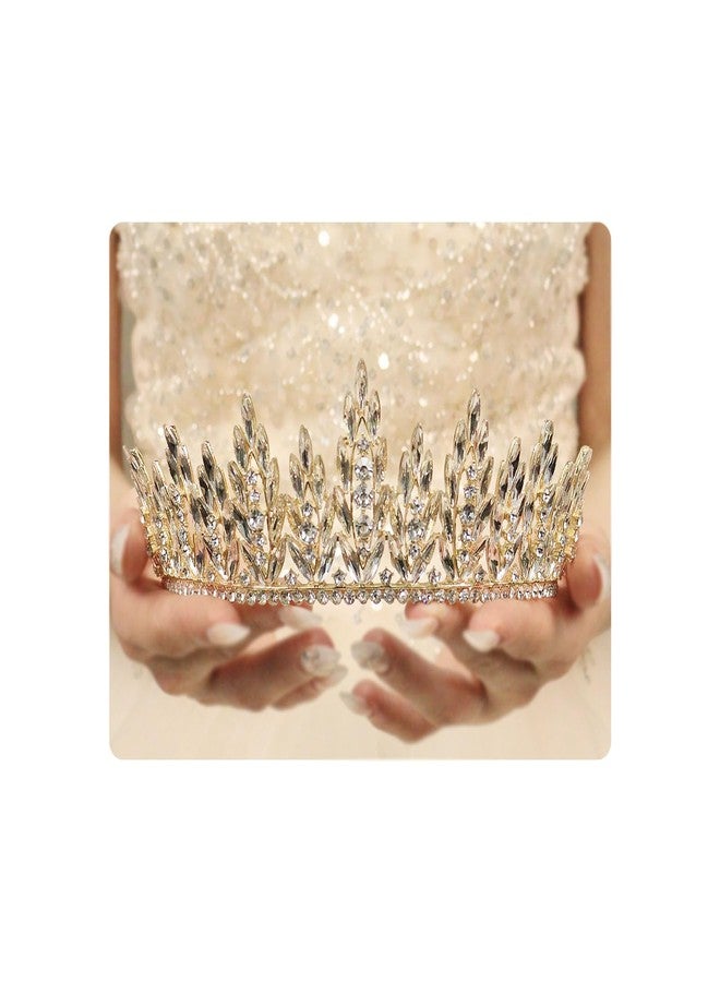 Rannyrena Crystal Bride Wedding Tiara Crown for Women Elegant Royal Queen Crown Headband Glitter Crystal Princess Headpieces for Quinceanera Pageant Prom Birthday - Image 1